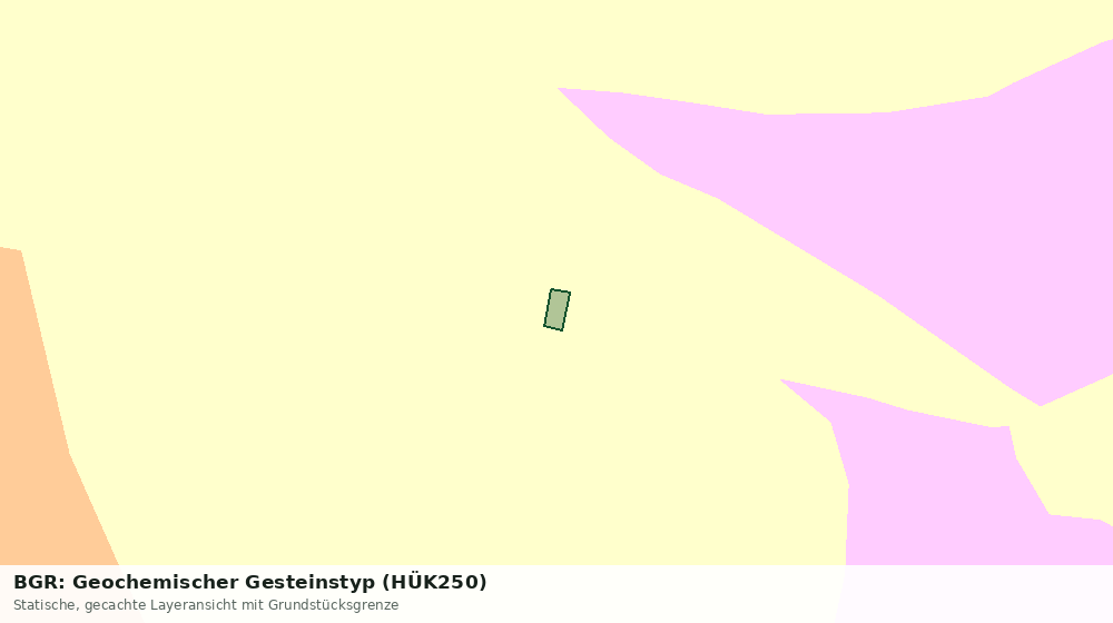 Statische Kartenansicht: BGR: Geochemischer Gesteinstyp (HÜK250)
