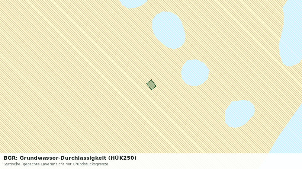 Statische Kartenansicht: BGR: Grundwasser-Durchlässigkeit (HÜK250)