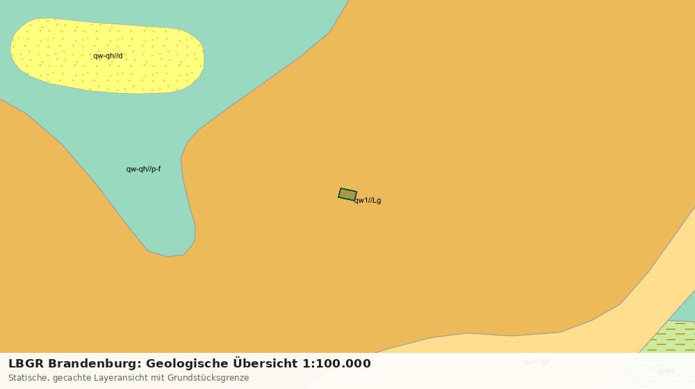 Statische Kartenansicht: LBGR Brandenburg: Geologische Übersicht 1:100.000
