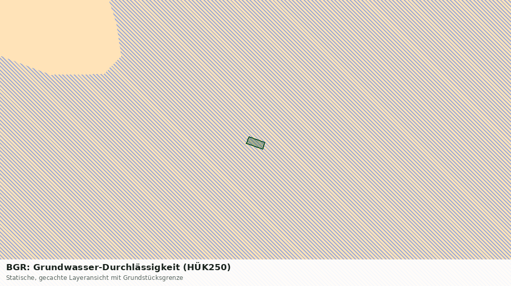 Statische Kartenansicht: BGR: Grundwasser-Durchlässigkeit (HÜK250)