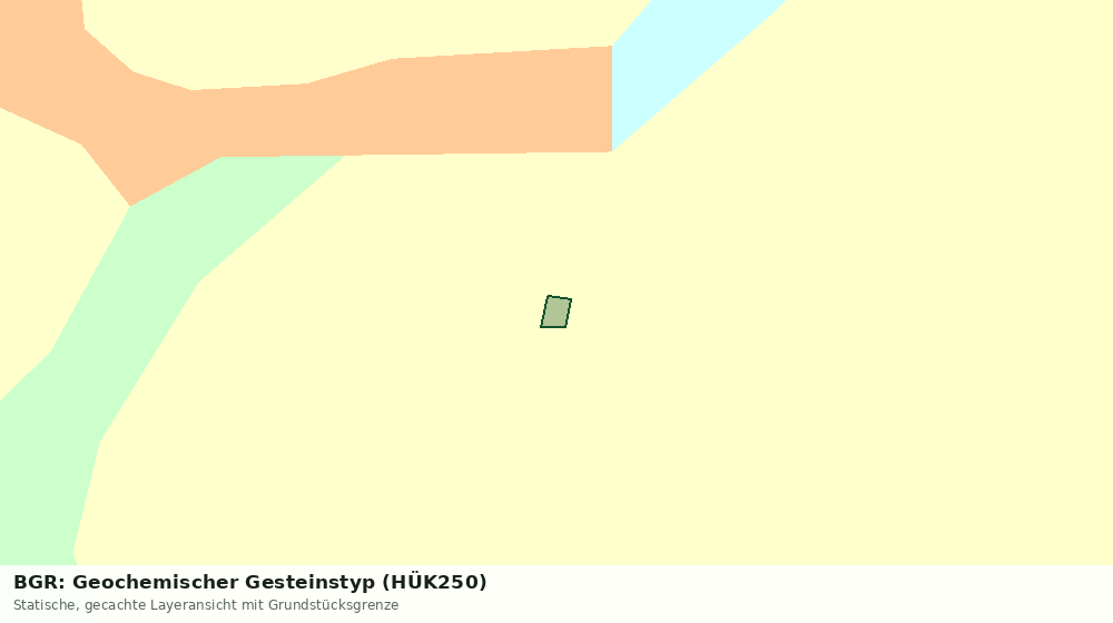 Statische Kartenansicht: BGR: Geochemischer Gesteinstyp (HÜK250)