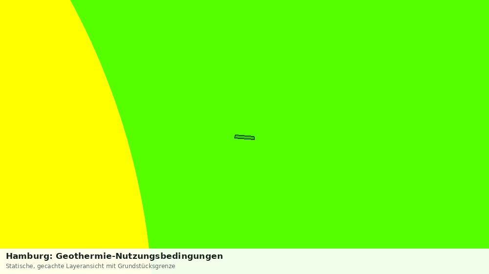 Statische Kartenansicht: Hamburg: Geothermie-Nutzungsbedingungen