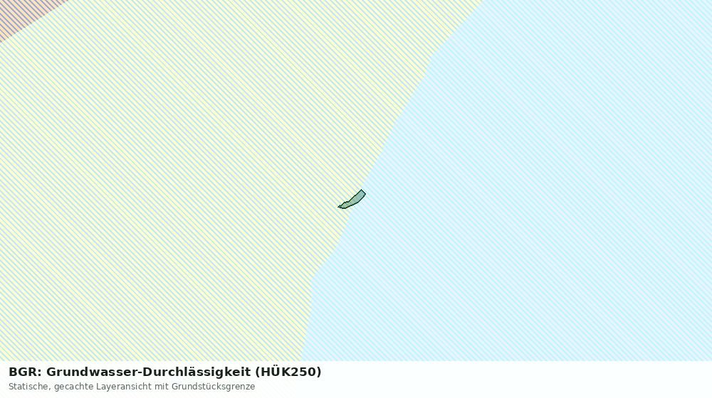 Statische Kartenansicht: BGR: Grundwasser-Durchlässigkeit (HÜK250)