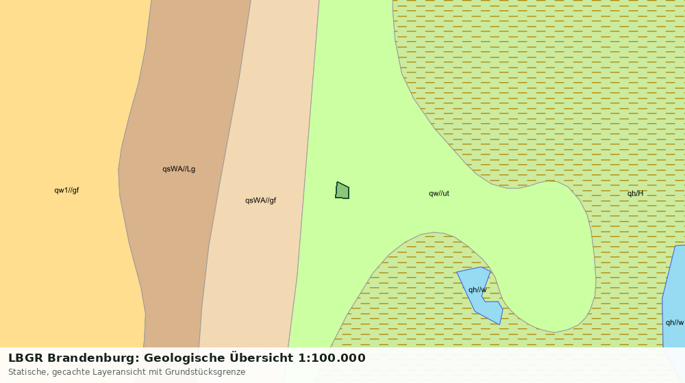 Statische Kartenansicht: LBGR Brandenburg: Geologische Übersicht 1:100.000