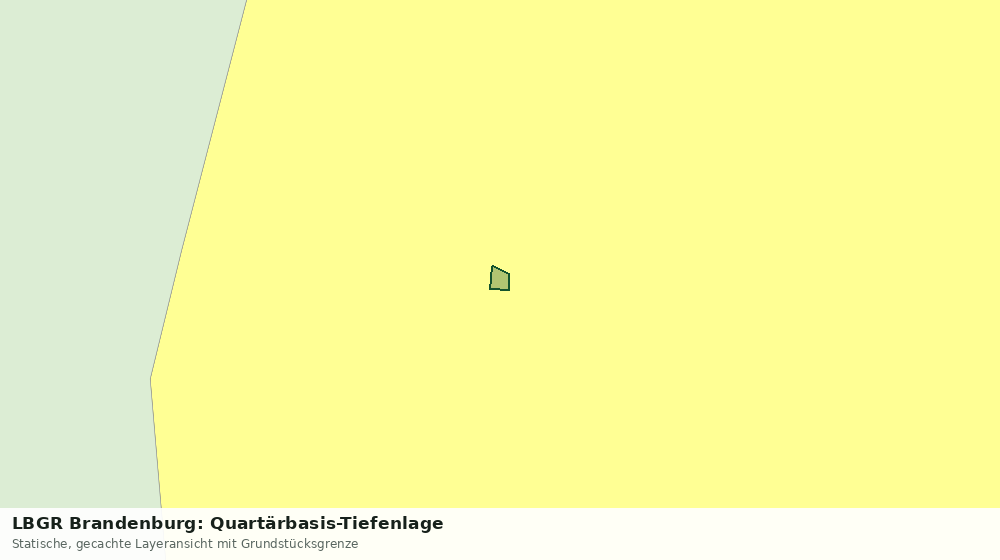 Statische Kartenansicht: LBGR Brandenburg: Quartärbasis-Tiefenlage