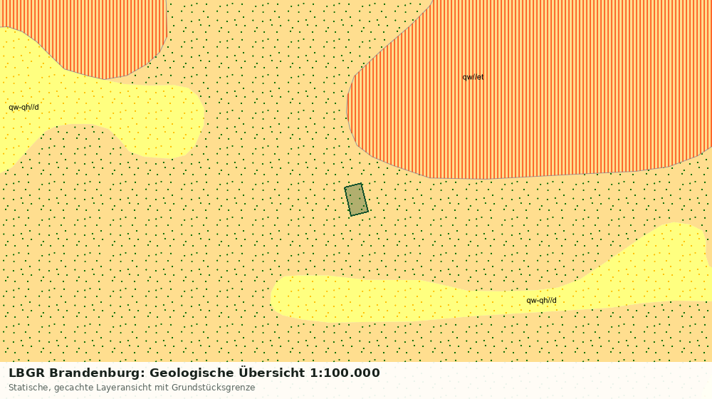 Statische Kartenansicht: LBGR Brandenburg: Geologische Übersicht 1:100.000