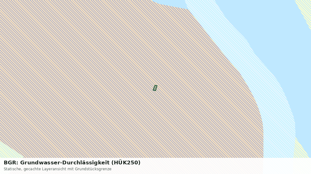 Statische Kartenansicht: BGR: Grundwasser-Durchlässigkeit (HÜK250)