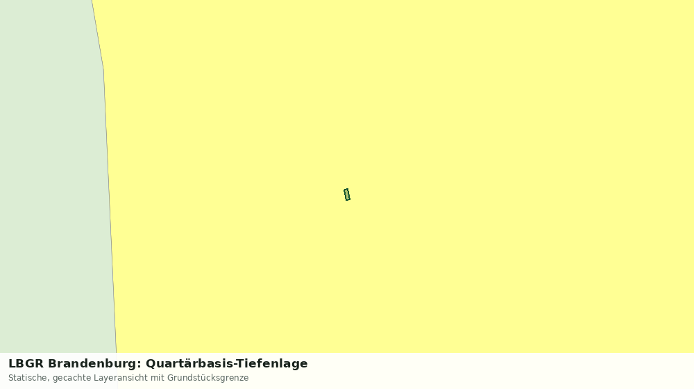 Statische Kartenansicht: LBGR Brandenburg: Quartärbasis-Tiefenlage