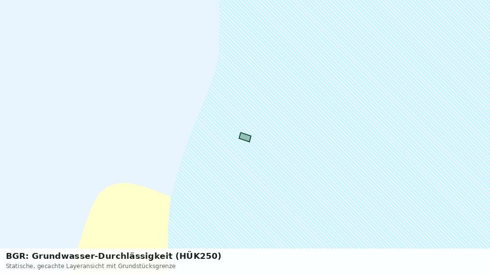 Statische Kartenansicht: BGR: Grundwasser-Durchlässigkeit (HÜK250)