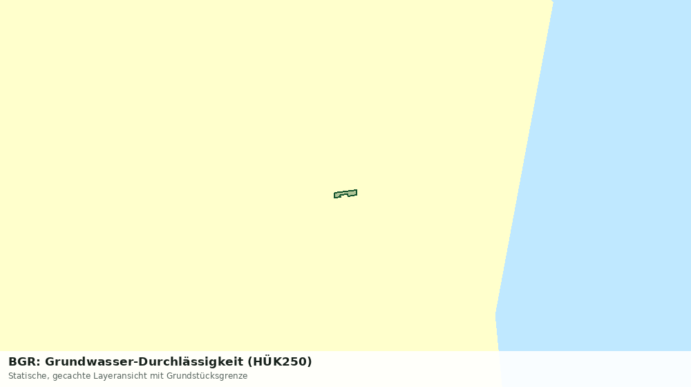 Statische Kartenansicht: BGR: Grundwasser-Durchlässigkeit (HÜK250)