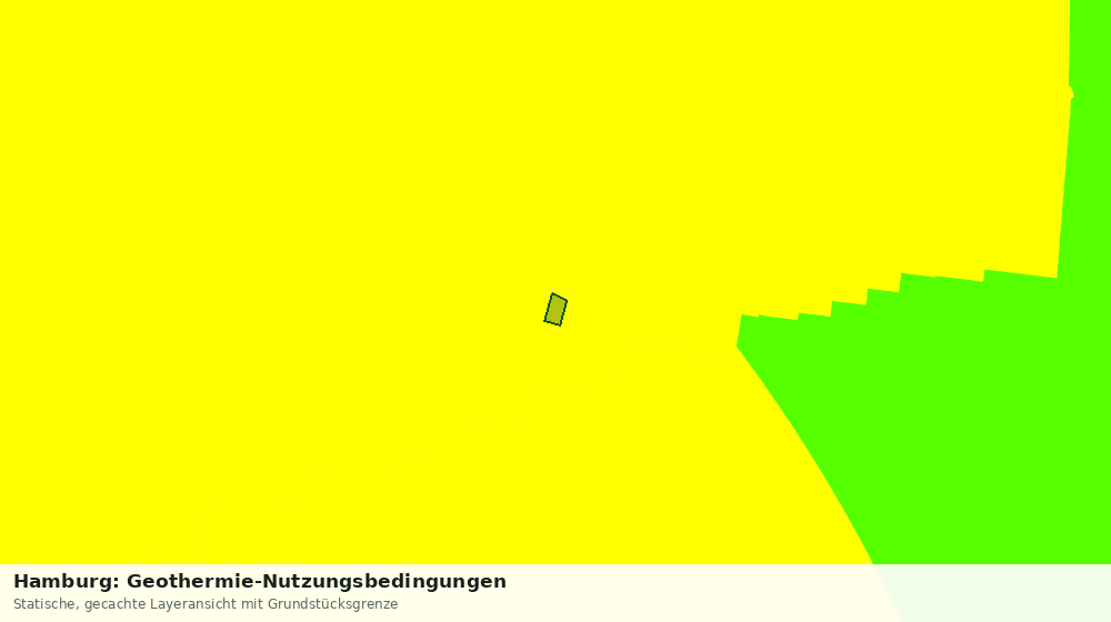Statische Kartenansicht: Hamburg: Geothermie-Nutzungsbedingungen