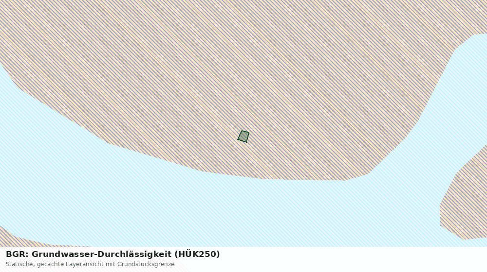 Statische Kartenansicht: BGR: Grundwasser-Durchlässigkeit (HÜK250)