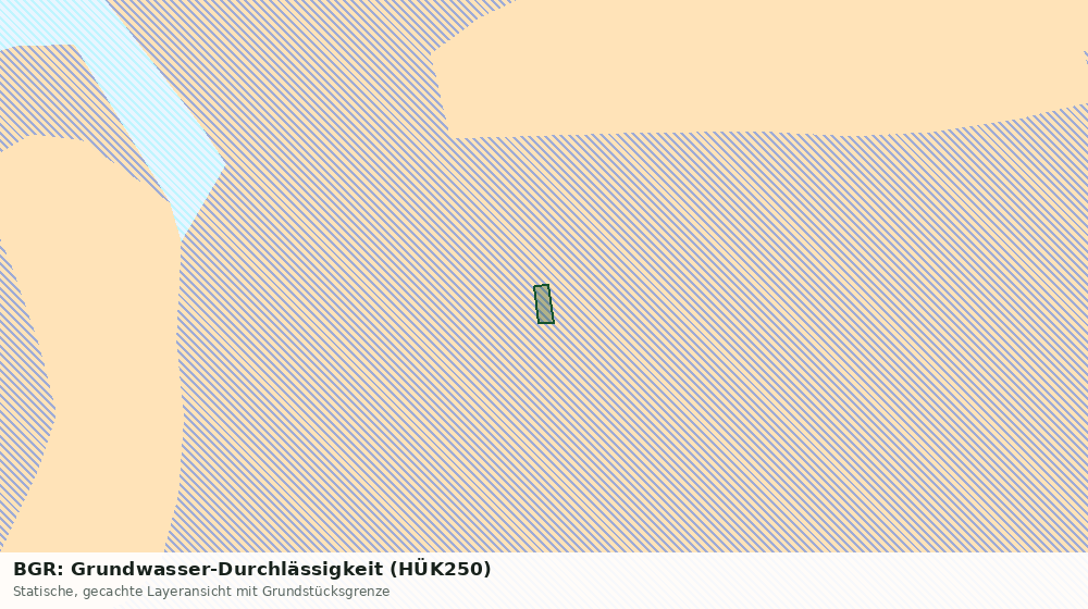 Statische Kartenansicht: BGR: Grundwasser-Durchlässigkeit (HÜK250)