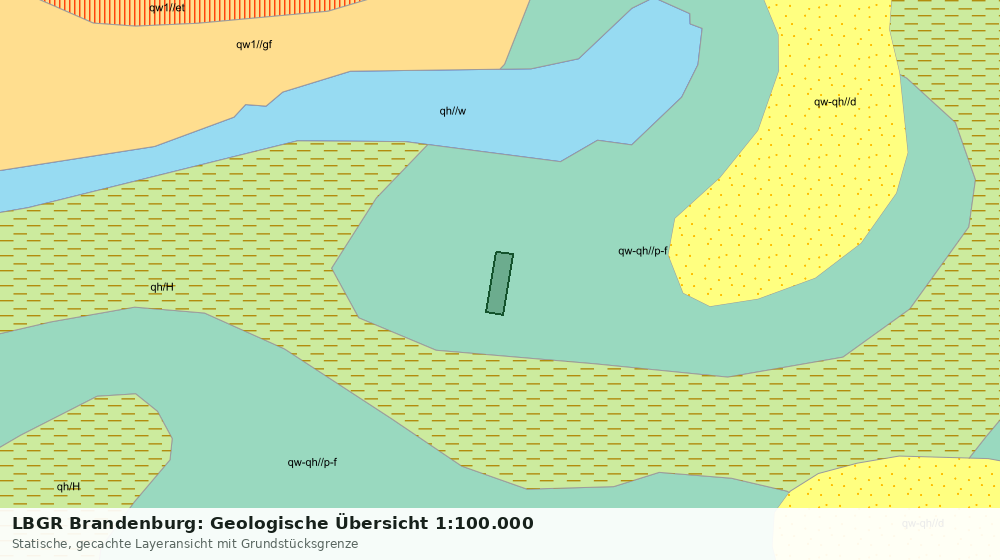 Statische Kartenansicht: LBGR Brandenburg: Geologische Übersicht 1:100.000