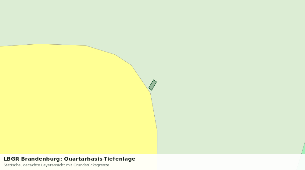 Statische Kartenansicht: LBGR Brandenburg: Quartärbasis-Tiefenlage
