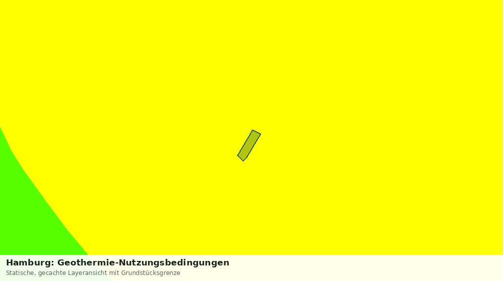 Statische Kartenansicht: Hamburg: Geothermie-Nutzungsbedingungen