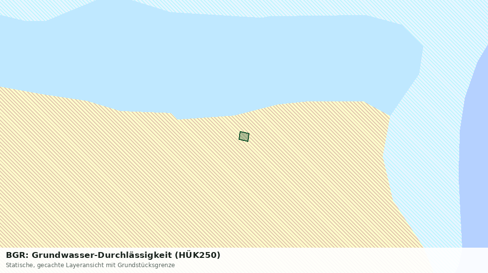 Statische Kartenansicht: BGR: Grundwasser-Durchlässigkeit (HÜK250)