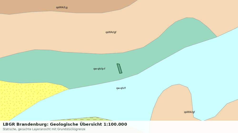 Statische Kartenansicht: LBGR Brandenburg: Geologische Übersicht 1:100.000