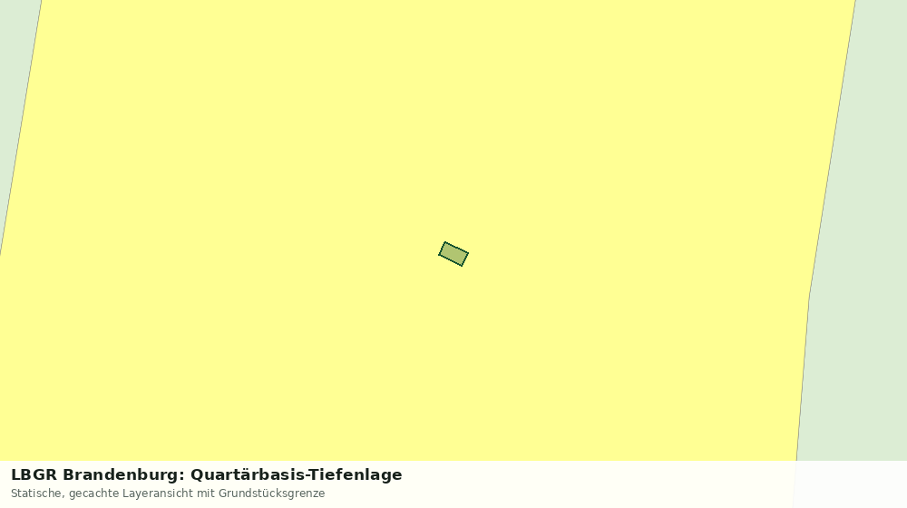 Statische Kartenansicht: LBGR Brandenburg: Quartärbasis-Tiefenlage