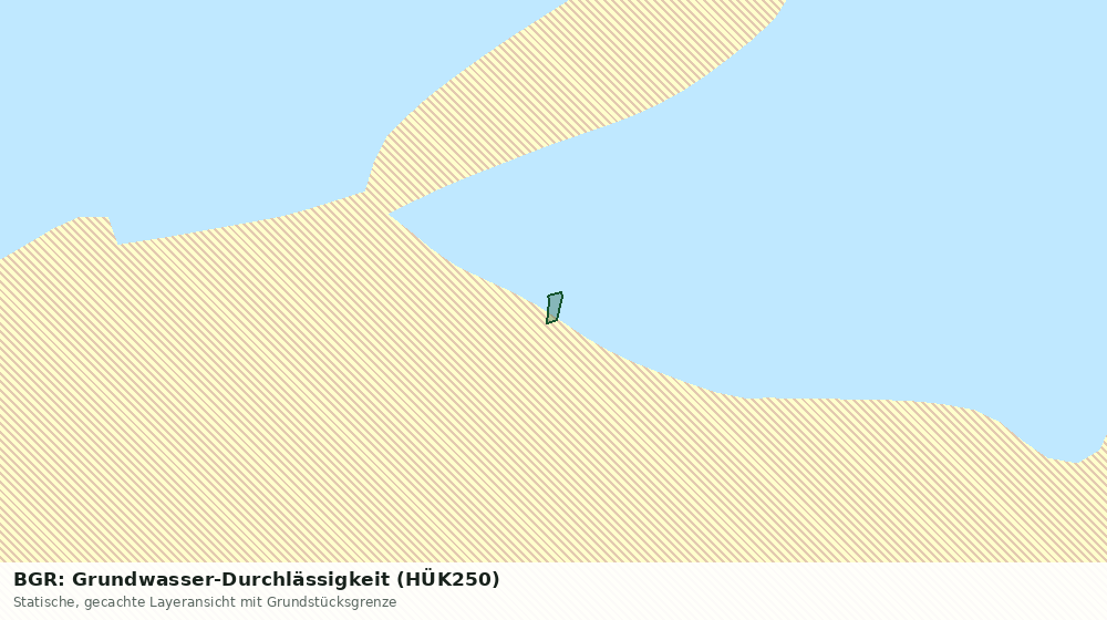 Statische Kartenansicht: BGR: Grundwasser-Durchlässigkeit (HÜK250)