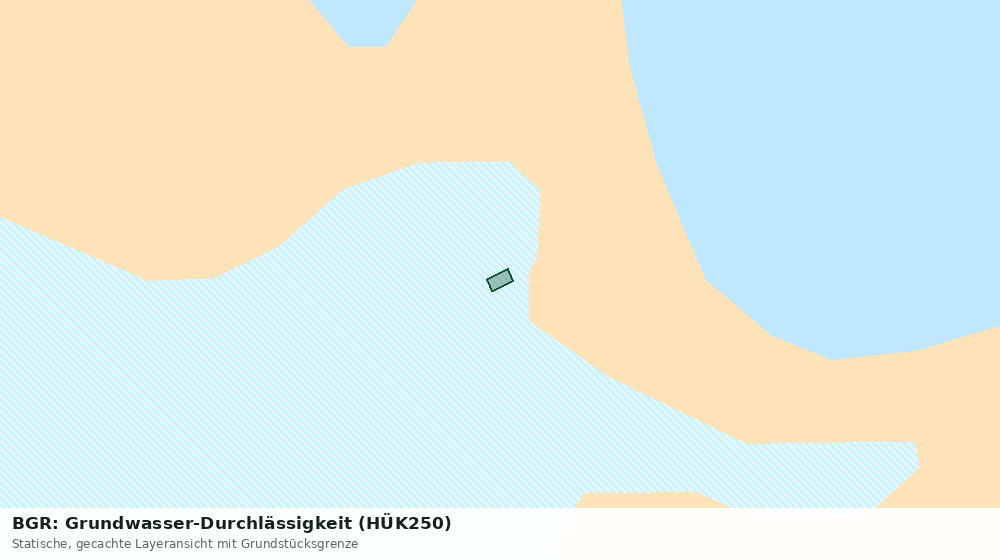 Statische Kartenansicht: BGR: Grundwasser-Durchlässigkeit (HÜK250)