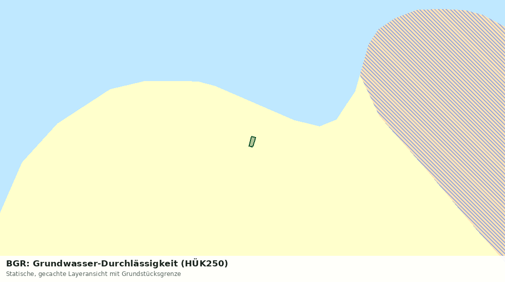 Statische Kartenansicht: BGR: Grundwasser-Durchlässigkeit (HÜK250)