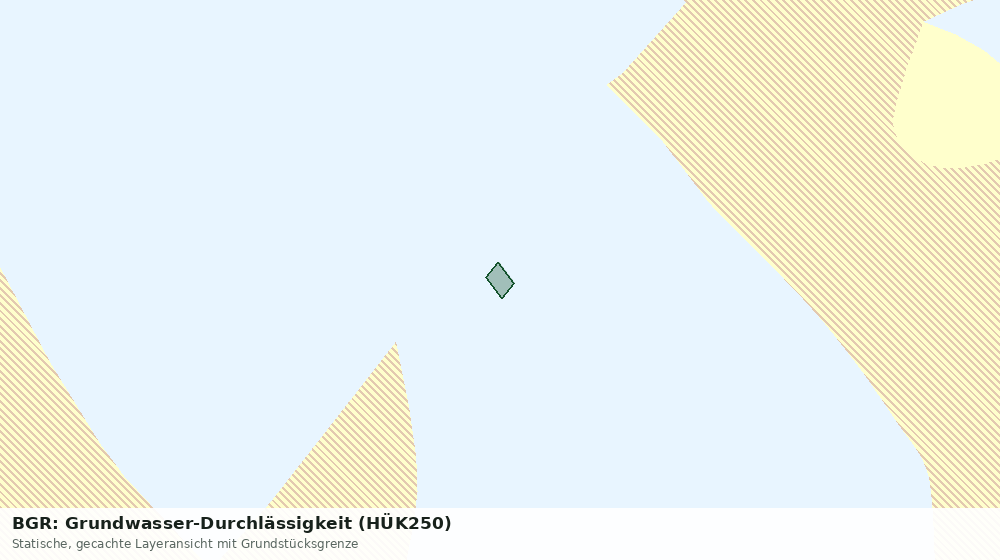 Statische Kartenansicht: BGR: Grundwasser-Durchlässigkeit (HÜK250)