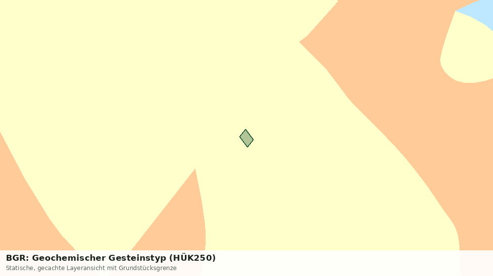 Statische Kartenansicht: BGR: Geochemischer Gesteinstyp (HÜK250)