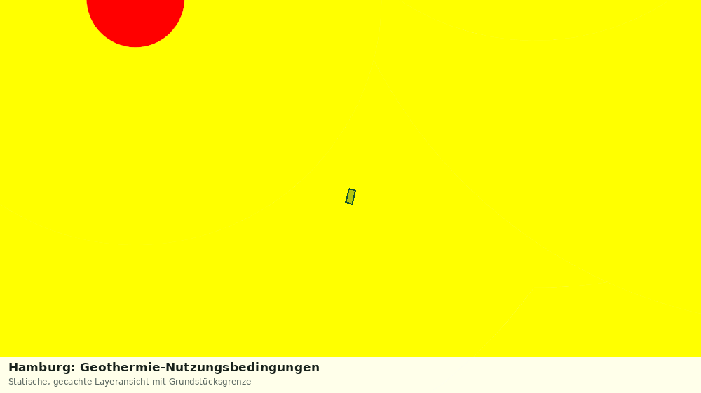 Statische Kartenansicht: Hamburg: Geothermie-Nutzungsbedingungen