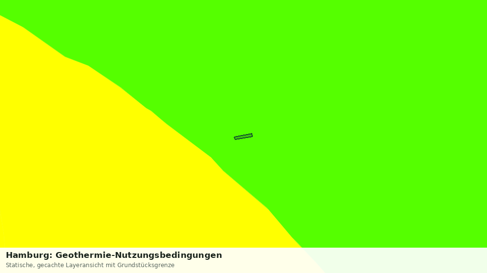 Statische Kartenansicht: Hamburg: Geothermie-Nutzungsbedingungen