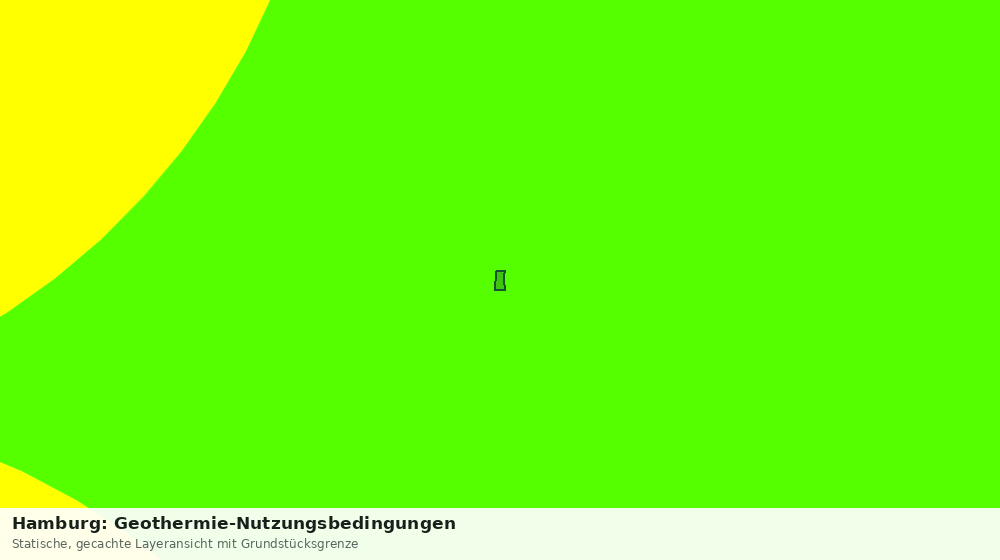 Statische Kartenansicht: Hamburg: Geothermie-Nutzungsbedingungen