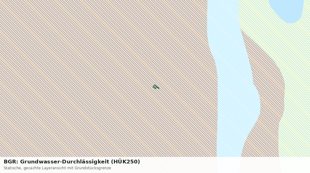 Statische Kartenansicht: BGR: Grundwasser-Durchlässigkeit (HÜK250)