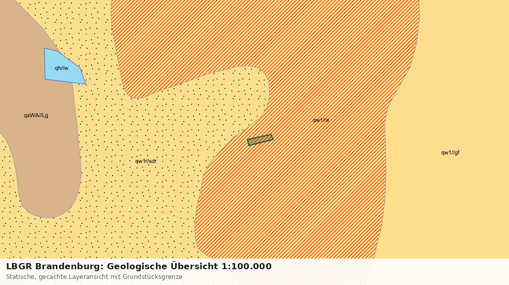 Statische Kartenansicht: LBGR Brandenburg: Geologische Übersicht 1:100.000