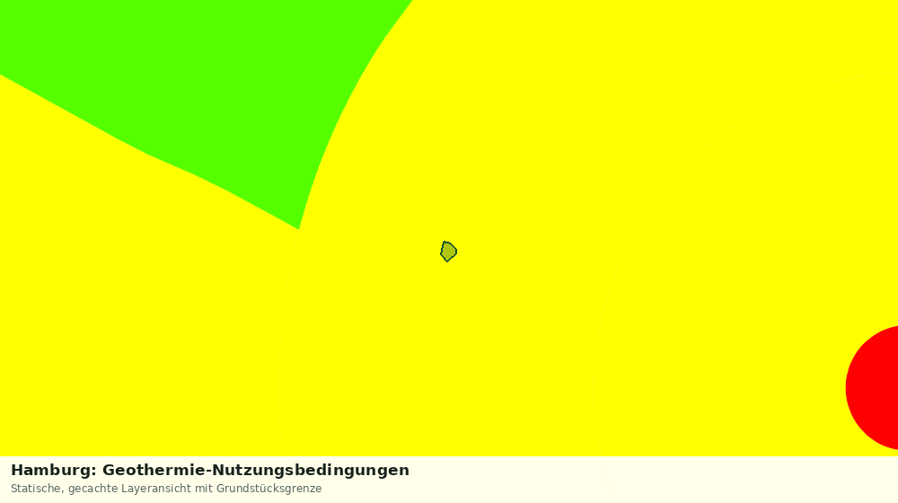 Statische Kartenansicht: Hamburg: Geothermie-Nutzungsbedingungen
