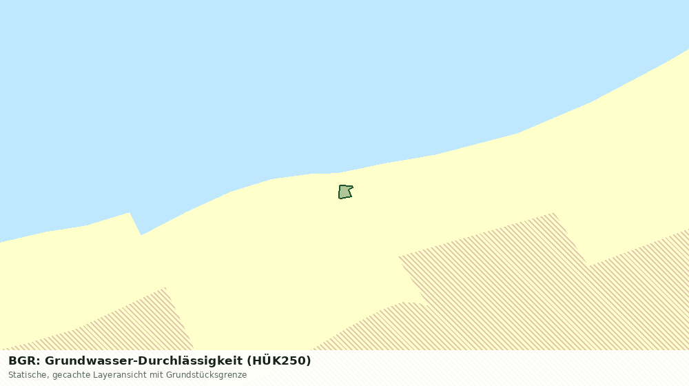Statische Kartenansicht: BGR: Grundwasser-Durchlässigkeit (HÜK250)