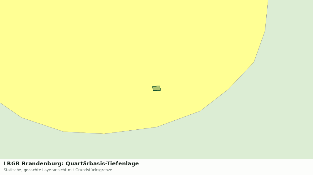 Statische Kartenansicht: LBGR Brandenburg: Quartärbasis-Tiefenlage