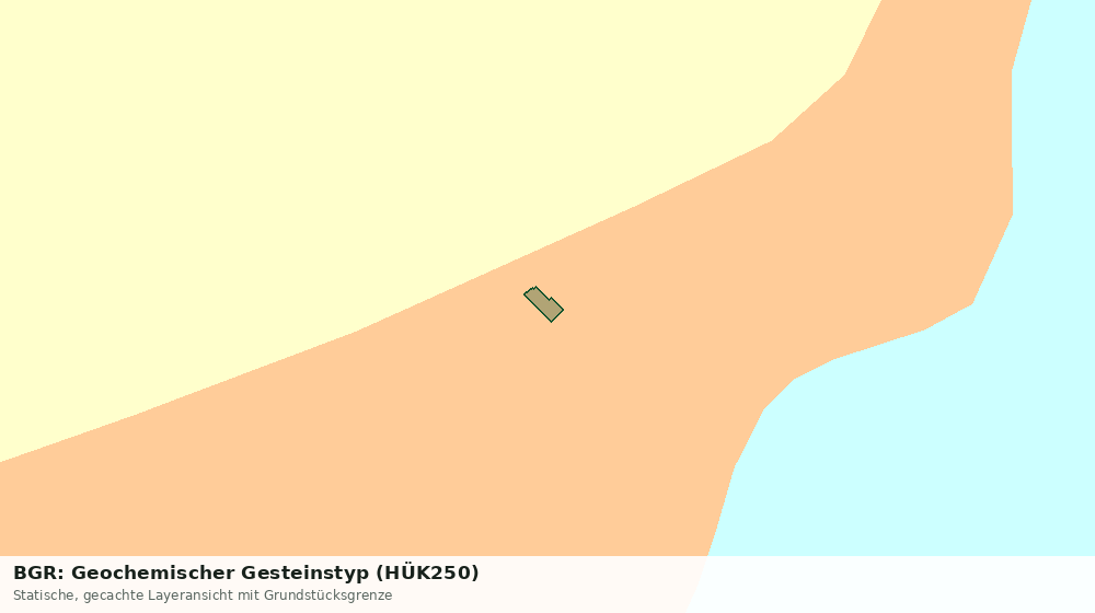 Statische Kartenansicht: BGR: Geochemischer Gesteinstyp (HÜK250)