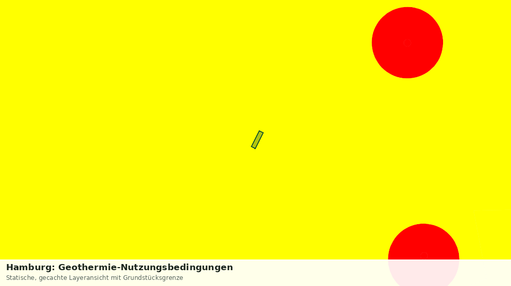 Statische Kartenansicht: Hamburg: Geothermie-Nutzungsbedingungen