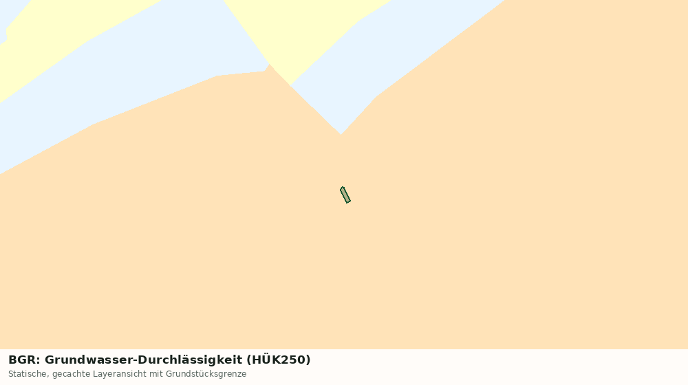 Statische Kartenansicht: BGR: Grundwasser-Durchlässigkeit (HÜK250)