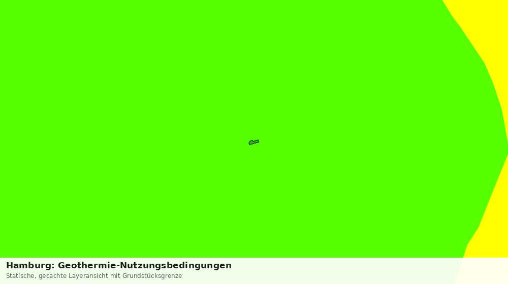 Statische Kartenansicht: Hamburg: Geothermie-Nutzungsbedingungen