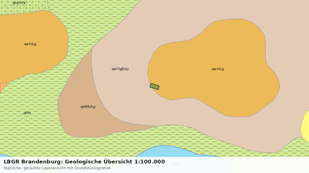 Statische Kartenansicht: LBGR Brandenburg: Geologische Übersicht 1:100.000