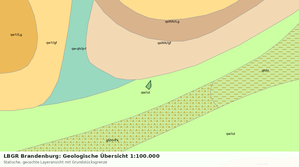 Statische Kartenansicht: LBGR Brandenburg: Geologische Übersicht 1:100.000