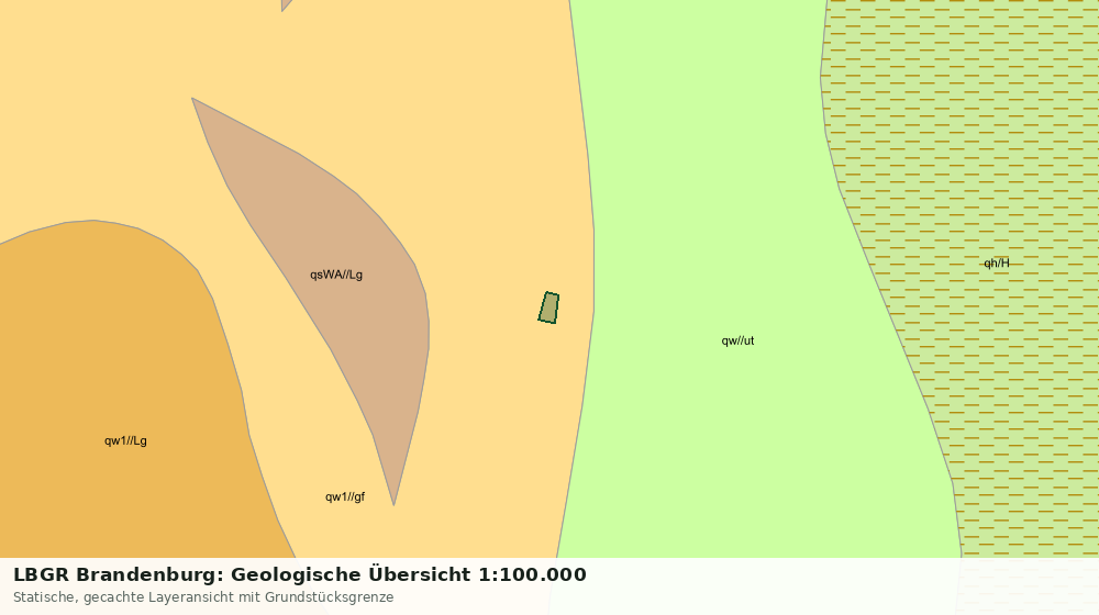 Statische Kartenansicht: LBGR Brandenburg: Geologische Übersicht 1:100.000
