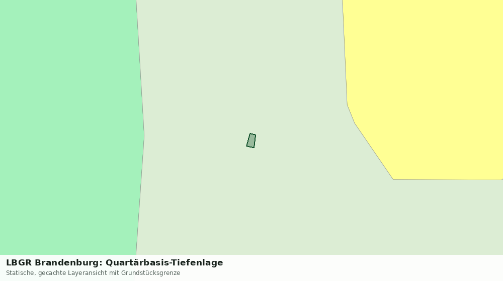 Statische Kartenansicht: LBGR Brandenburg: Quartärbasis-Tiefenlage