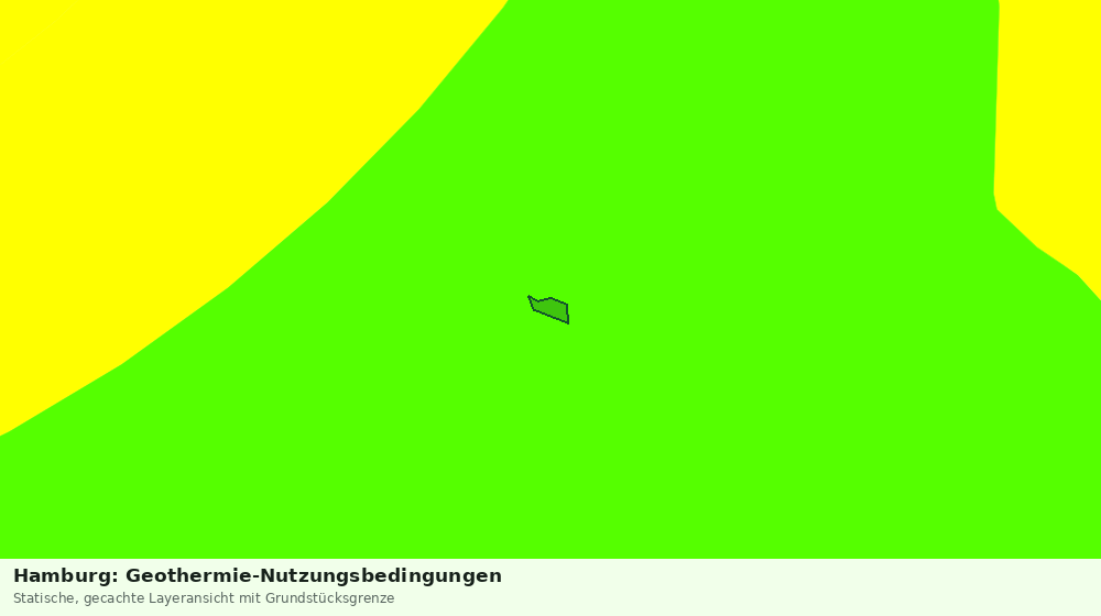 Statische Kartenansicht: Hamburg: Geothermie-Nutzungsbedingungen