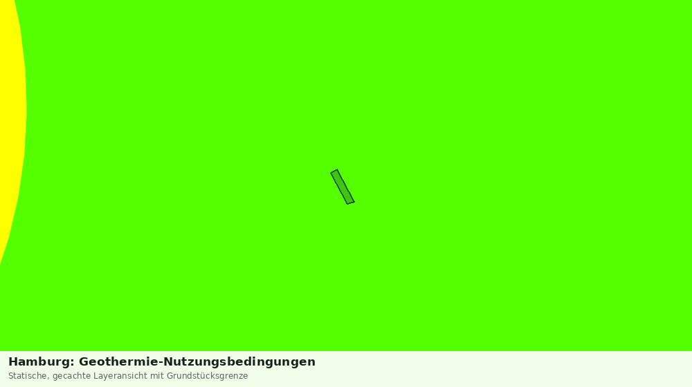 Statische Kartenansicht: Hamburg: Geothermie-Nutzungsbedingungen