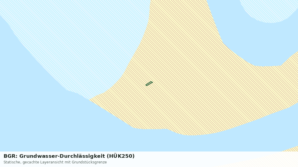 Statische Kartenansicht: BGR: Grundwasser-Durchlässigkeit (HÜK250)