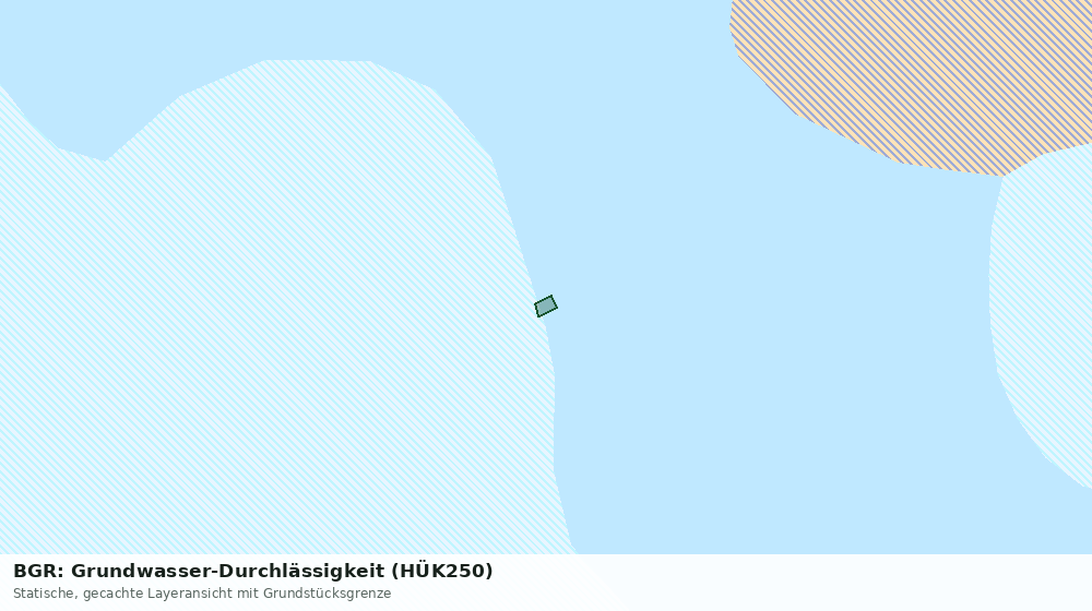 Statische Kartenansicht: BGR: Grundwasser-Durchlässigkeit (HÜK250)