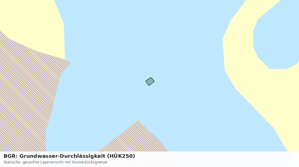 Statische Kartenansicht: BGR: Grundwasser-Durchlässigkeit (HÜK250)