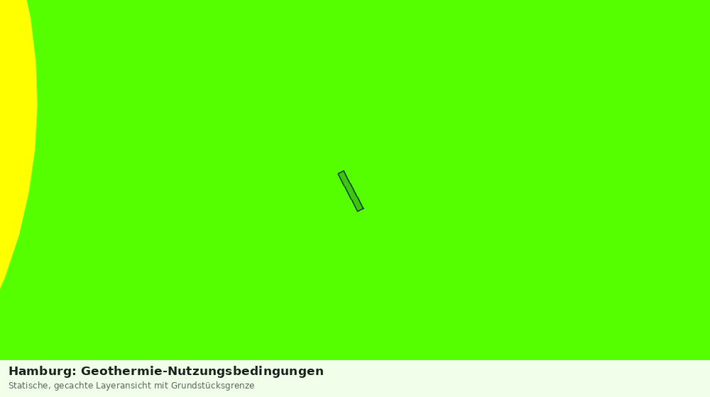 Statische Kartenansicht: Hamburg: Geothermie-Nutzungsbedingungen